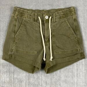 American Eagle Cargo Shorts Womens 0 Micro Olive Military Green Utility‎ Boho